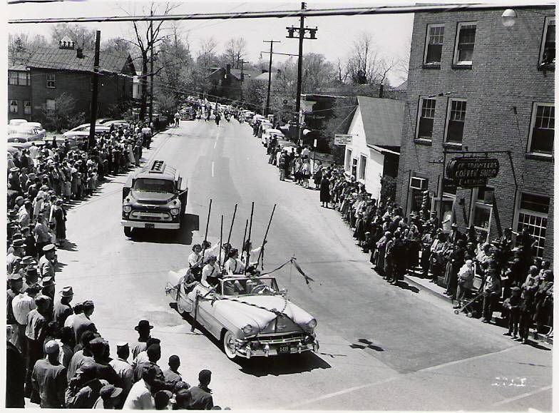 1956 Downtown Amherst parade 1950s
